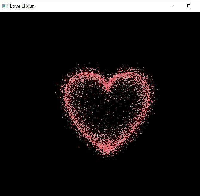 python 爱心代码 实现 图1