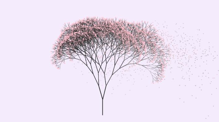 python实现樱花 代码 图1