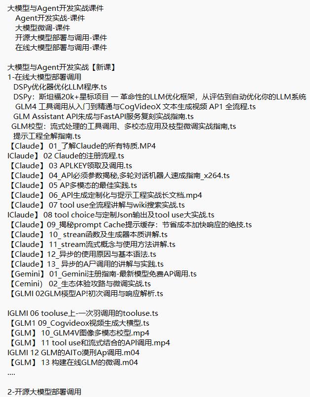 大模型与Agent开发实战 视频教程 下载 图1