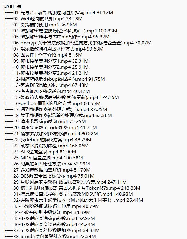 Python进阶首选：爬虫 JS WEB APP逆向+超强企业级案例 视频教程 下载 图1