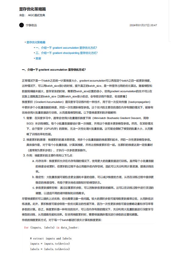 显存优化策略篇 PDF 下载 图1