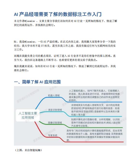 AI产品经理需要了解的数据标注工作入门 PDF 下载 图1