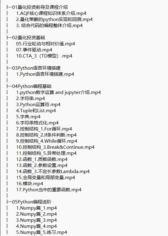 【Python基础+量化进阶】基于Python的量化学习 视频教程 下载 图1
