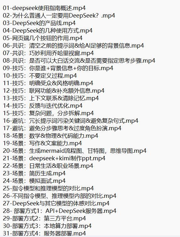 DeepSeek使用指南 视频教程 下载 图1