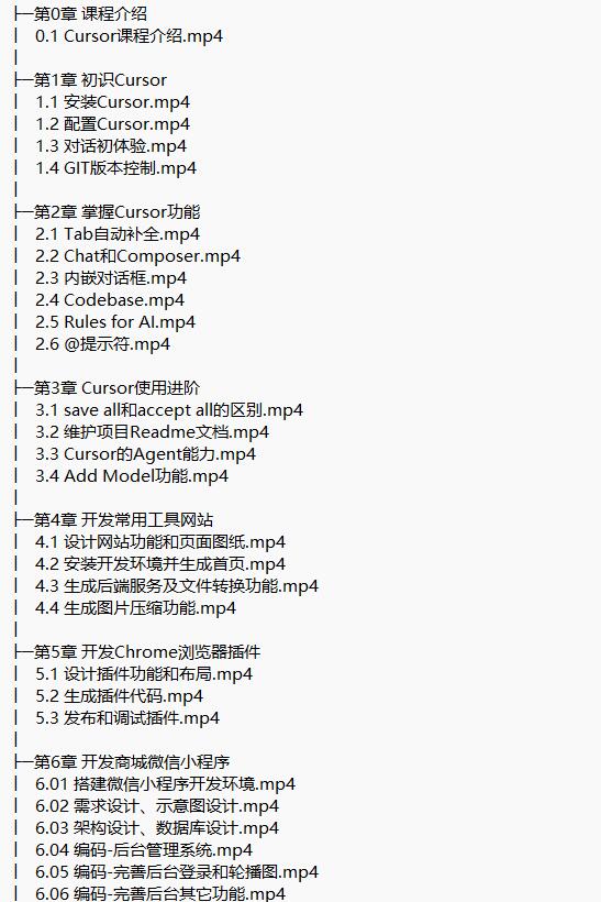 人工智能AI Cursor快速入门与实战 视频教程 下载 图1